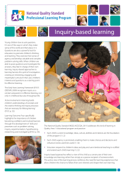 Inquiry-based learning - Early Childhood Australia