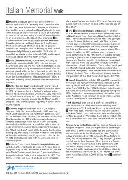 Italian Memorial Walk