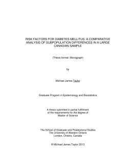 Risk Factors for Diabetes Mellitus: a Comparative Analysis of
