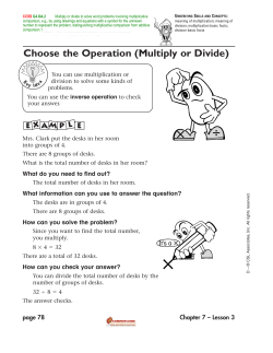 Choose the Operation (Multiply or Divide)