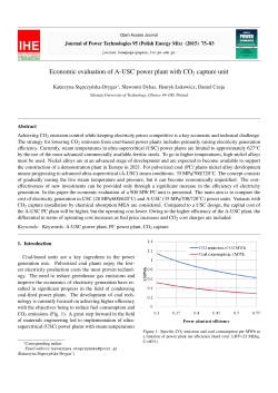 Economic evaluation of A-USC power plant with CO2 capture unit