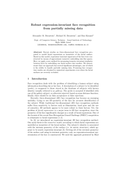Robust expression-invariant face recognition from partially missing