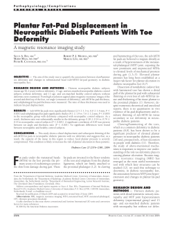 Plantar Fat-Pad Displacement in Neuropathic