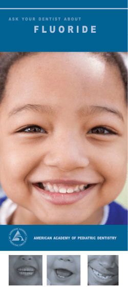 fluoride - We Make Kids Smile