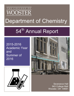 2015 - 2016 - The College of Wooster