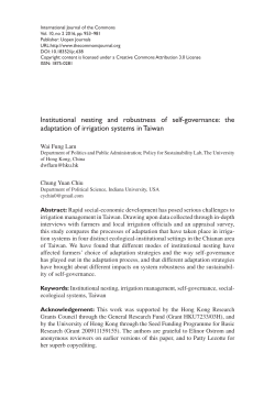 Institutional nesting and robustness of self