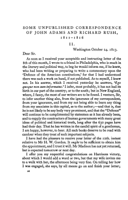 some unpublished correspondence of john adams and richard rush