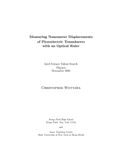 Measuring Nanometer Displacements of Piezoelectric Transducers