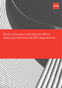 Stock exchanges in sub-Saharan Africa: capturing intent