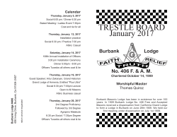 January - Burbank Masonic Lodge 406