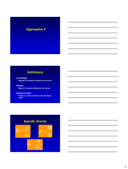 Lecture 6 Aggregates II