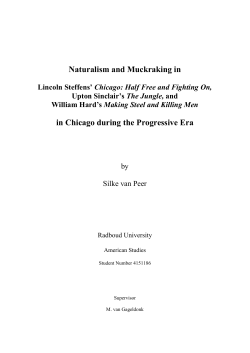 Naturalism and Muckraking in in Chicago during the Progressive Era