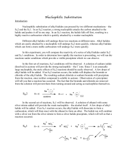 Nucleophilic Substitution S
