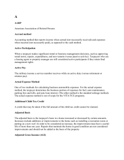 AARP American Association of Retired Persons Accrual method