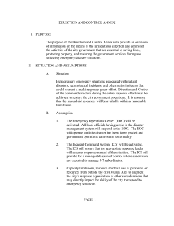 direction and control - Salem Emergency Management