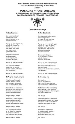 posadas y pastorelas