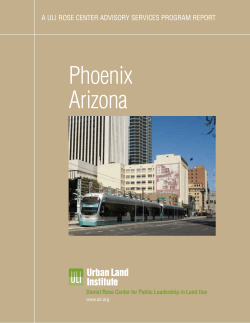 Phoenix Arizona - Urban Land Institute