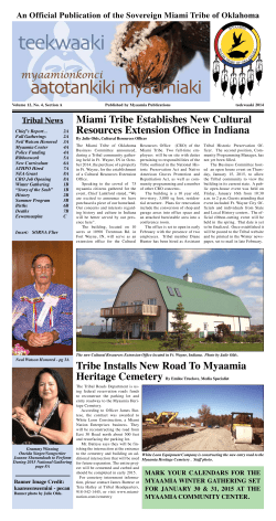 Vol. 12 No. 4 - Miami Tribe of Oklahoma
