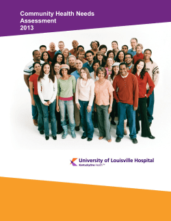 Community Health Needs Assessment 2012