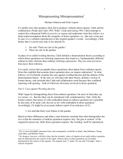 Quotations as Demonstrations: