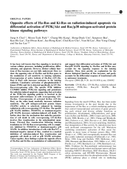 Opposite effects of Ha-Ras and Ki-Ras on radiation