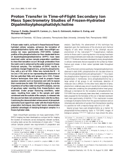 Proton Transfer in Time-of-Flight Secondary Ion Mass Spectrometry