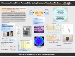 Determination of Coal Permeability Using Pressure