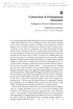 Connection at Ewiiaapaayp Mountain