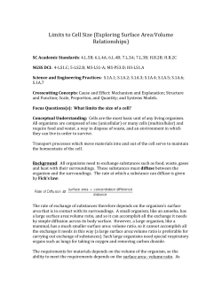 Limits to Cell Size with agar