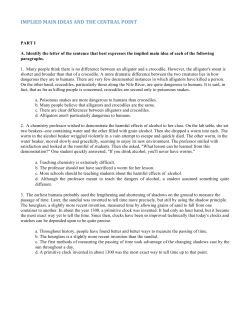 implied main ideas and the central point