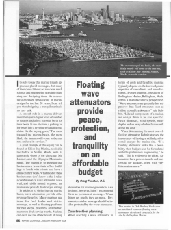 Floating wave attenuators provide peace, protection, and tranquility