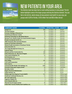 COMPANY NAME ELIGIBLE EFFECTIVE STATE COUNTY
