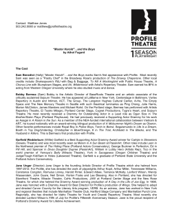 Master Harold Production Bios