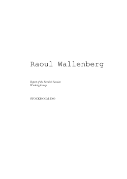 Raoul Wallenberg - Government Offices of Sweden