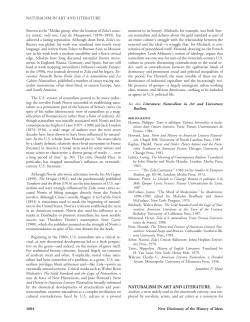 Naturalism in Art and Literature - Baltimore County Public Schools