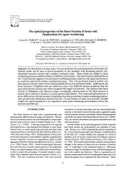 The optical properties of the finest fraction of lunar soil
