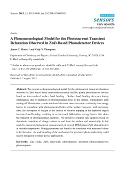 A Phenomenological Model for the Photocurrent Transient