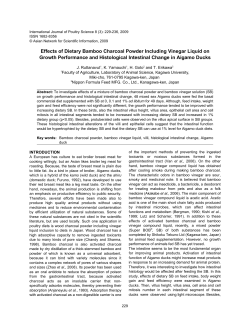 Effects of Dietary Bamboo Charcoal Powder Including