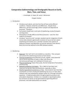 19. Comparative Sedimentology and Stratigraphic Record on Earth