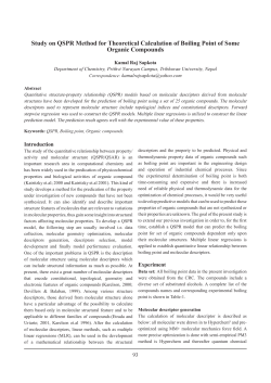 Study on QSPR Method for Theoretical Calculation of Boiling Point