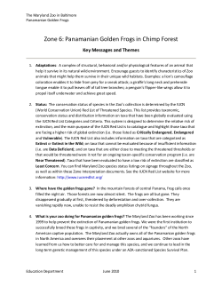 Panamanian Golden Frogs in Chimp Forest