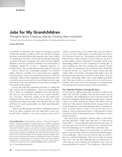 Jobs for My Grandchildren - Whitesides Research Group
