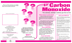 The colorless, odorless, tasteless gas that can kill. Where does it