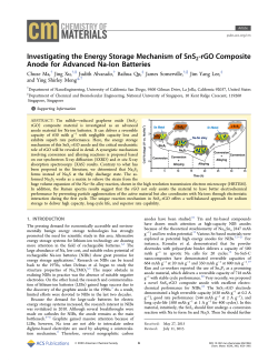 Investigating the Energy Storage Mechanism of SnS2‑rGO