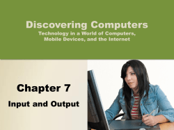 Chapter 7. Input and Output