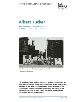 Albert Tucker - Heide Museum of Modern Art