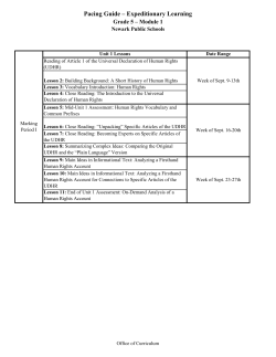 Pacing Guide – Expeditionary Learning