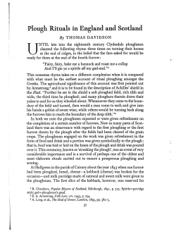 Plough Rituals in England and Scotland