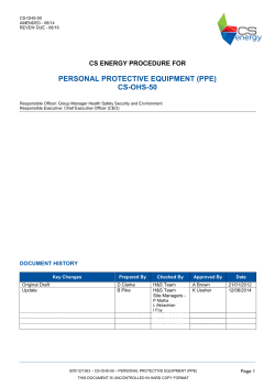 personal protective equipment (ppe)