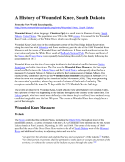 A History of Wounded Knee, South Dakota